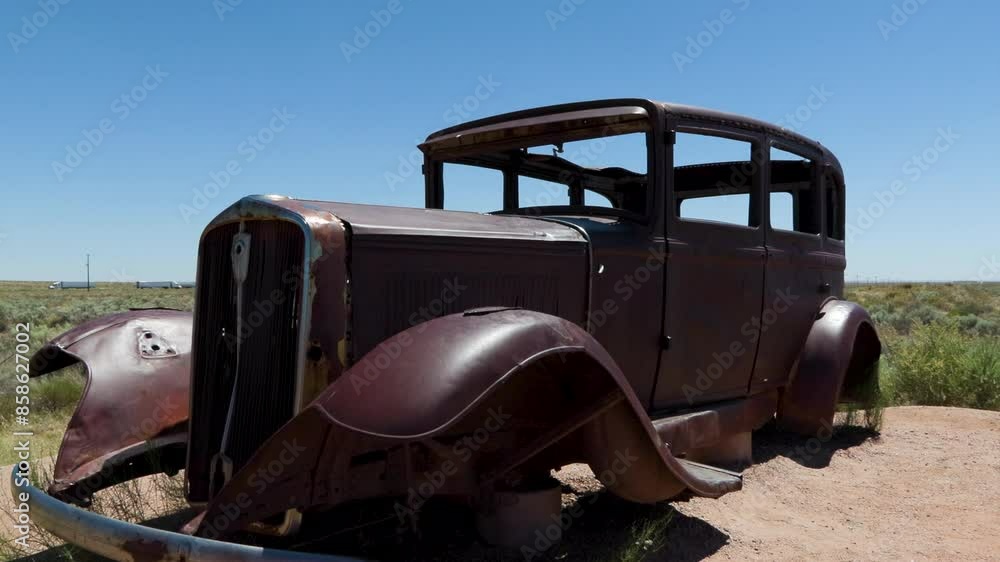 Route 66 old classic rusted car grill Arizona petrified forest desert travel 2 Route 66 old classic rusted car grill Arizona petrified forest desert travel 2