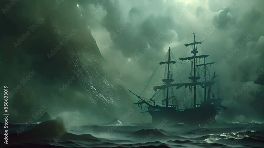 Mysterious Pirate Ship in Foggy Waters with Ai generated.
Mysterious Pirate Ship in Foggy Waters with Ai generated.