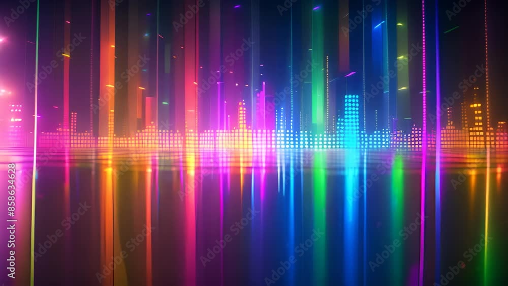 Vibrant Abstract Digital Equalizer Display with Ai generated.
Vibrant Abstract Digital Equalizer Display with Ai generated.