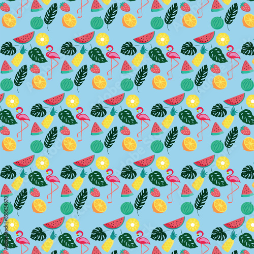 Summer pattern background 