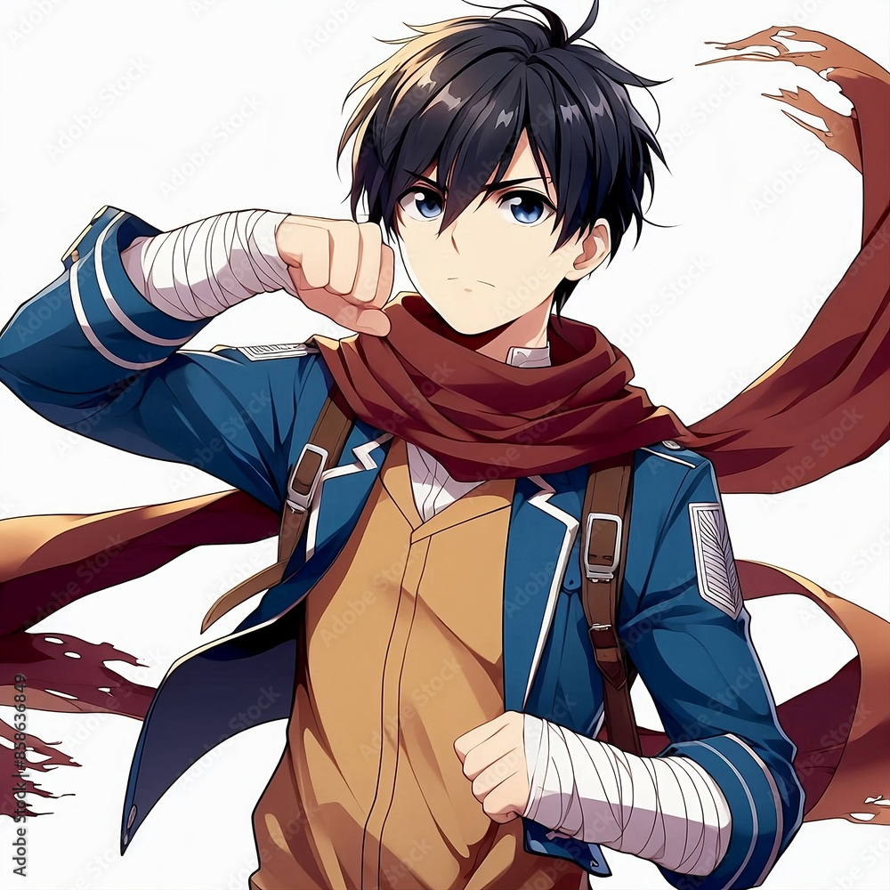 Fototapeta premium anime character boy