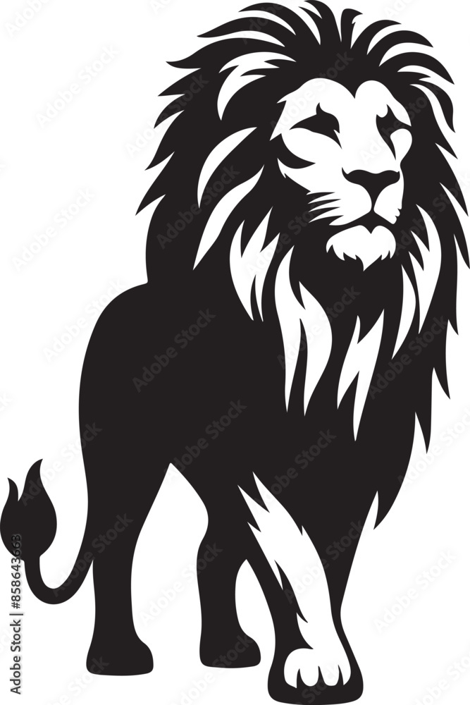 Lion Silhouette vector illustration Lion Silhouette vector illustration