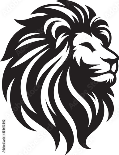 Wallpaper Mural Lion  Silhouette vector illustration Torontodigital.ca