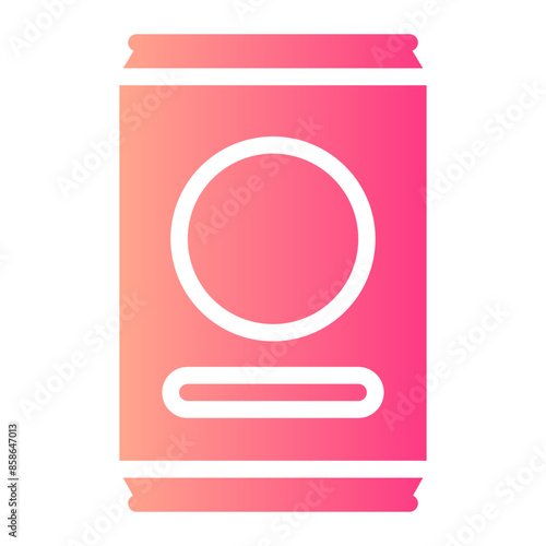 Soft drink gradient icon