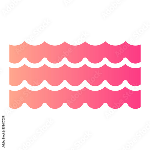 wave gradient icon