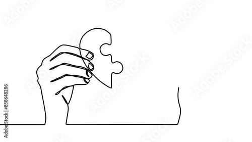 Animated video of a hand giving a heart and receiving a heart as a gift is cute and sweet. video greetings for Valentine's Day, birthday, love wishes for couples. single line walking video style.