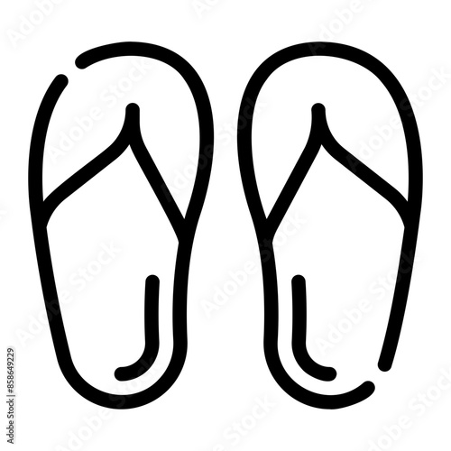footwear line icon