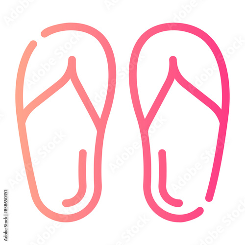 footwear gradient icon