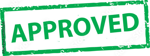 approved stamp with grunge effect with box border. vector the approve logo stamp to indicate receipt, approval and permission. 