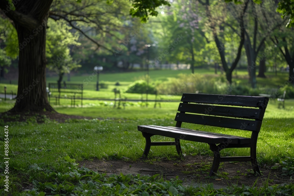 Quiet park scene with a solitary bench under the shade of trees, ideal for moments of reflection or a peaceful break.
Quiet park scene with a solitary bench under the shade of trees, ideal for moments of reflection or a peaceful break.
