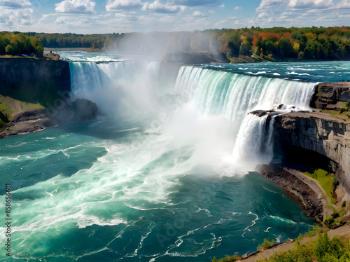 캐나다 나이아가라 폭포 풍경, Niagara Falls, Canada