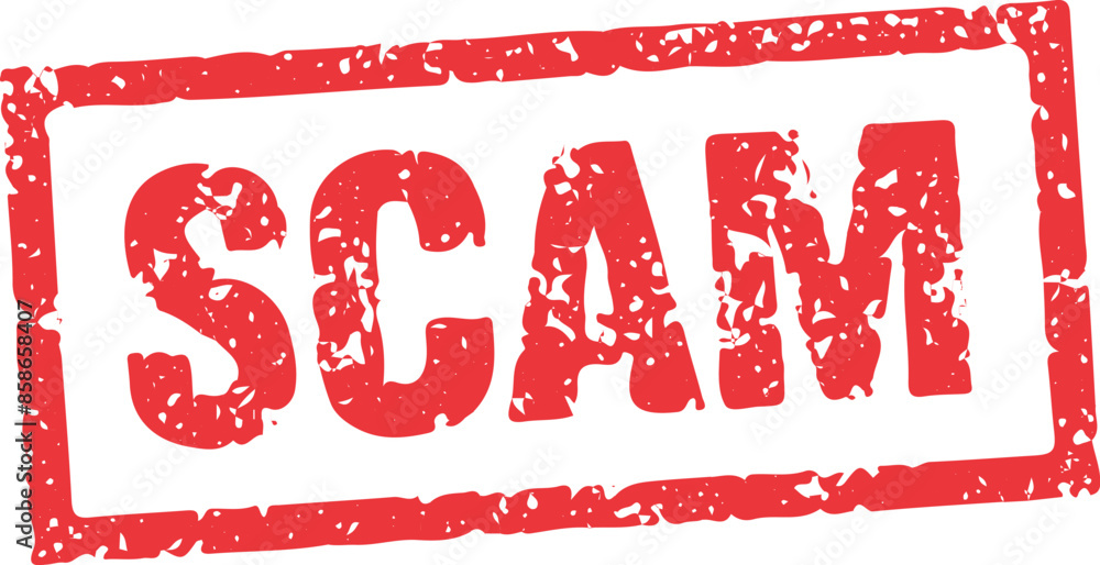 scan stamp with grunge effect with box border. Scammer logo stamp vector for warning of fraud, being deceived and lied to. scan stamp with grunge effect with box border. Scammer logo stamp vector for warning of fraud, being deceived and lied to.