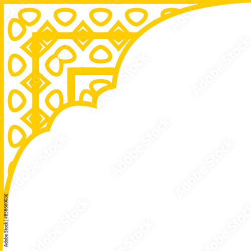 classic pattern corner ornament