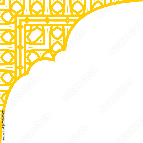 classic pattern corner ornament