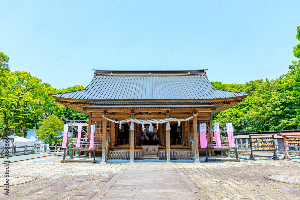 初夏の三柱神社 福岡県柳川市 Mihasira Shrine in early summer. Fukuoka Pref, Yanagawa City. 初夏の三柱神社 福岡県柳川市 Mihasira Shrine in early summer. Fukuoka Pref, Yanagawa City.
