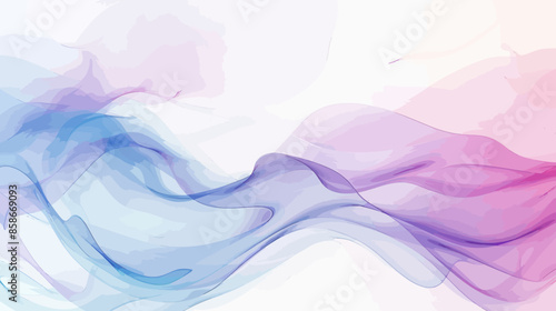 Abstract Art: Vibrant Watercolor Waves
