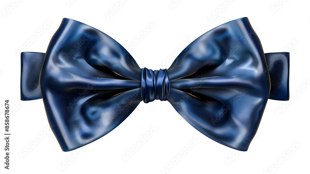 Blue bowtie isolated on a transparent background, PNG Blue bowtie isolated on a transparent background, PNG