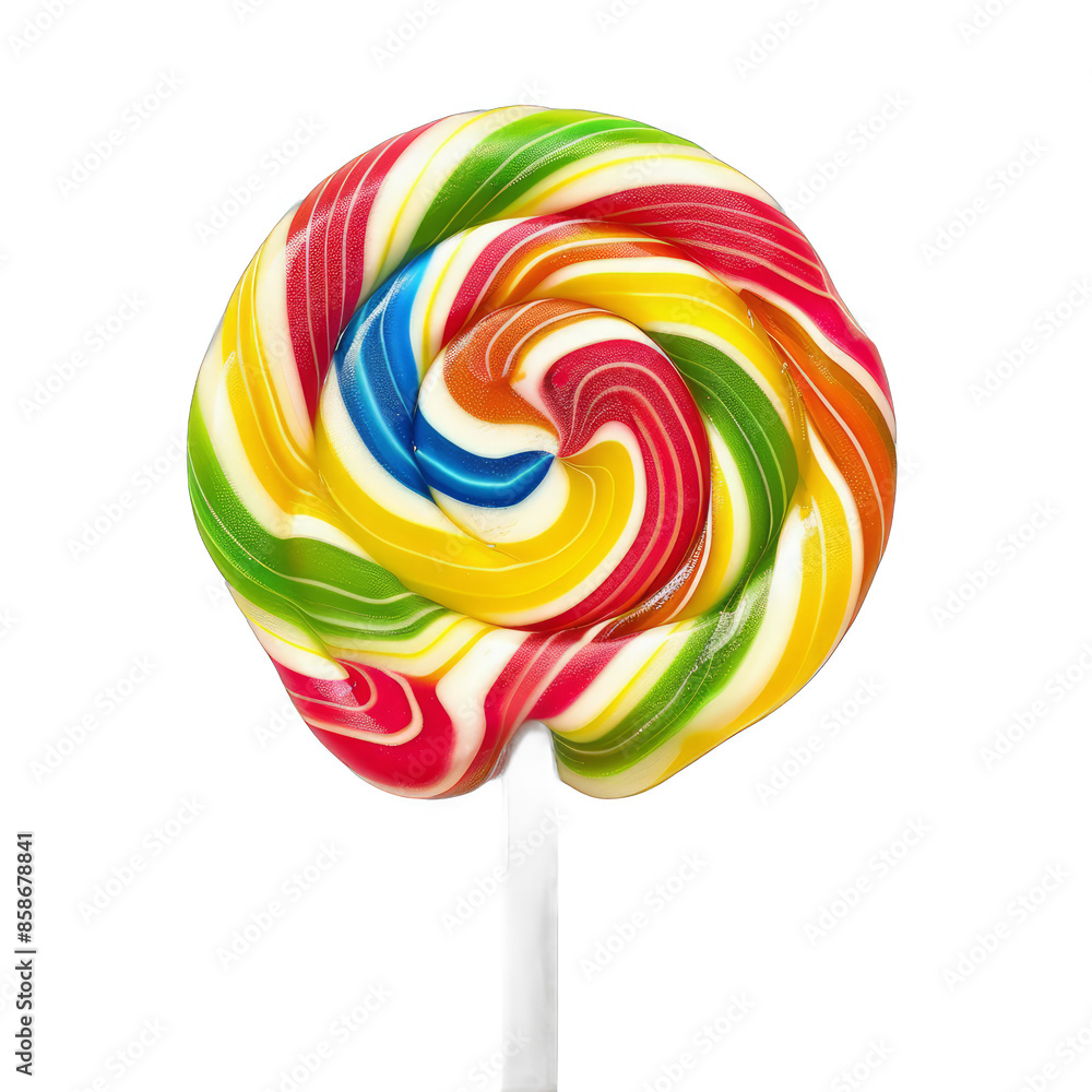 Indulge in the Sweetness of a Colorful Lollipop. Sweet and vibrant treats concept Indulge in the Sweetness of a Colorful Lollipop. Sweet and vibrant treats concept