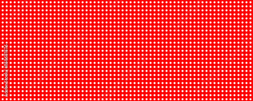 white dot red background. similar size repeat vector object. used as design element for ornamental illustration on some model media digital or non-digital, like card, backdrop., etc