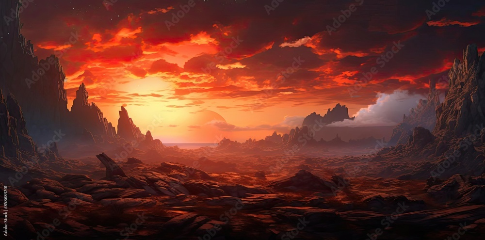 Fototapeta premium background stratus clouds in the sky over the mountains