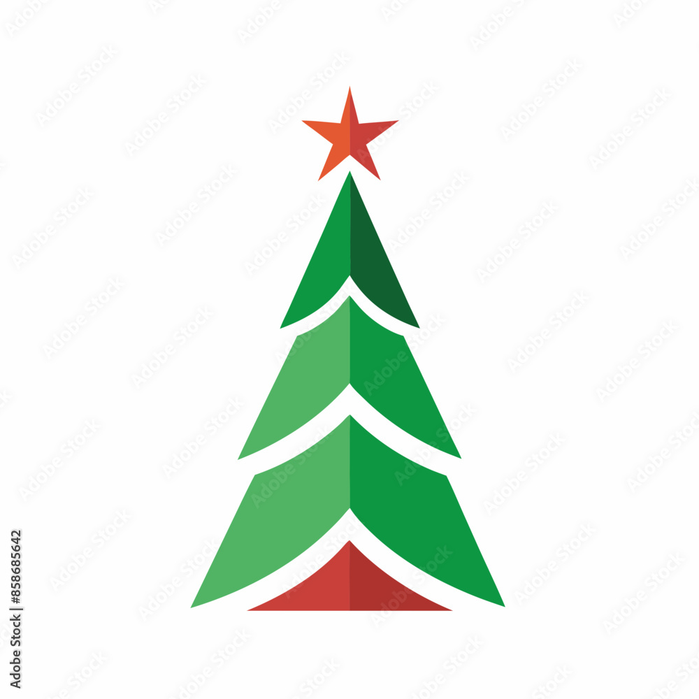 Obraz premium christmas tree illustration