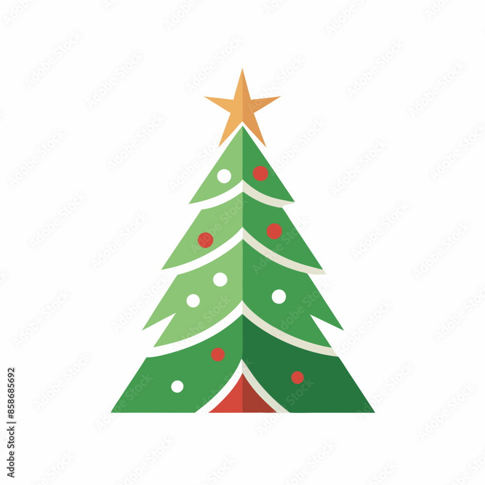 Obraz premium christmas tree illustration