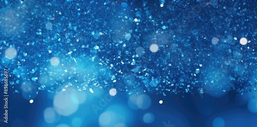 blue sparkle background with bokeh lights