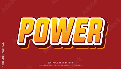 3d text effect video game style editable template