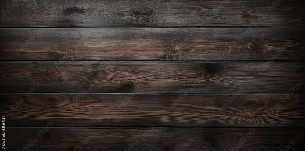 Fototapeta premium dark wood background with wooden planks in the corner