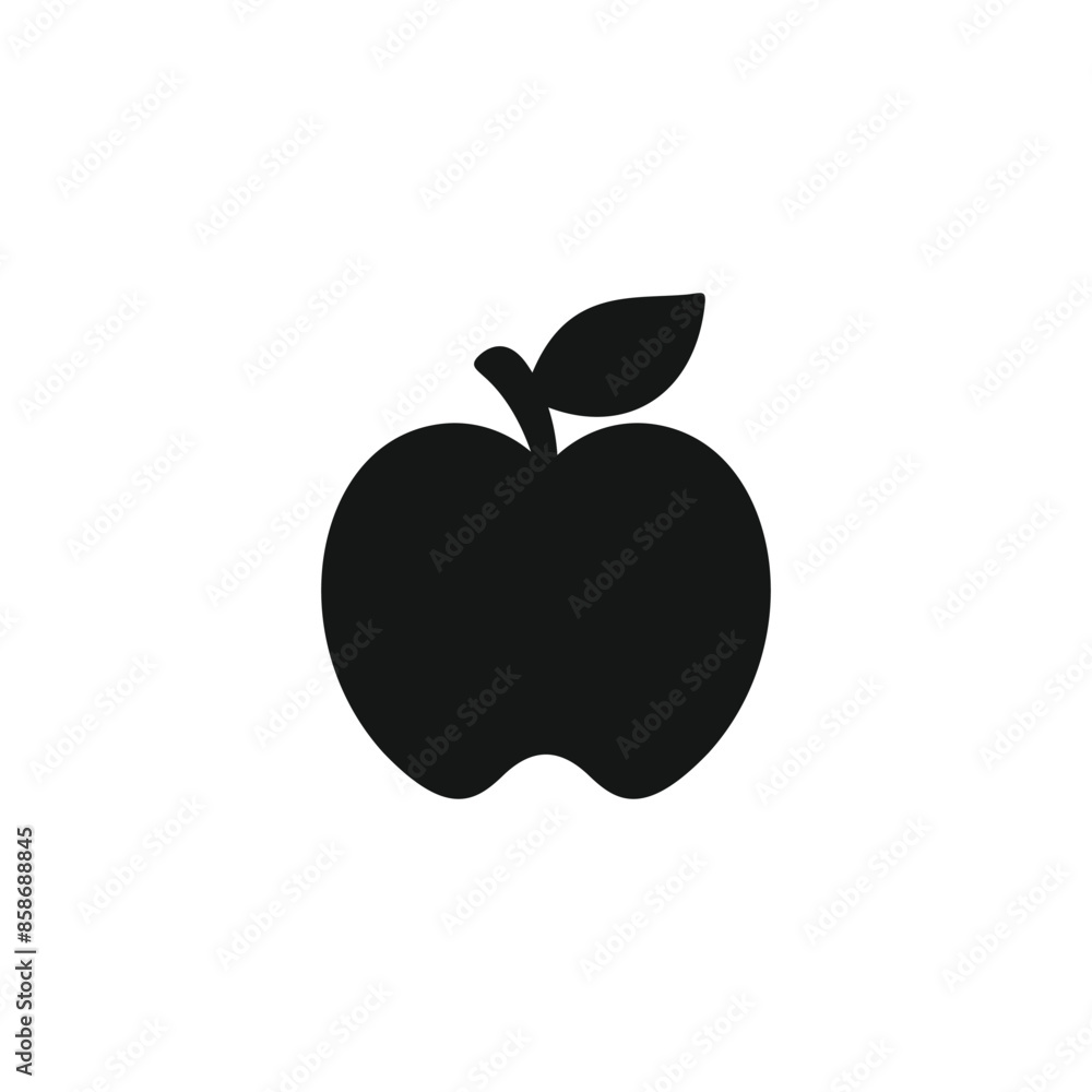 Apple icon vector. EPS 10 editable vector Apple icon vector. EPS 10 editable vector