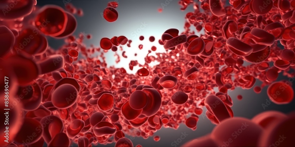 3D Render of Red Blood Cells 3D Render of Red Blood Cells