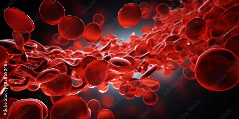 3D Rendered Red Blood Cells 3D Rendered Red Blood Cells