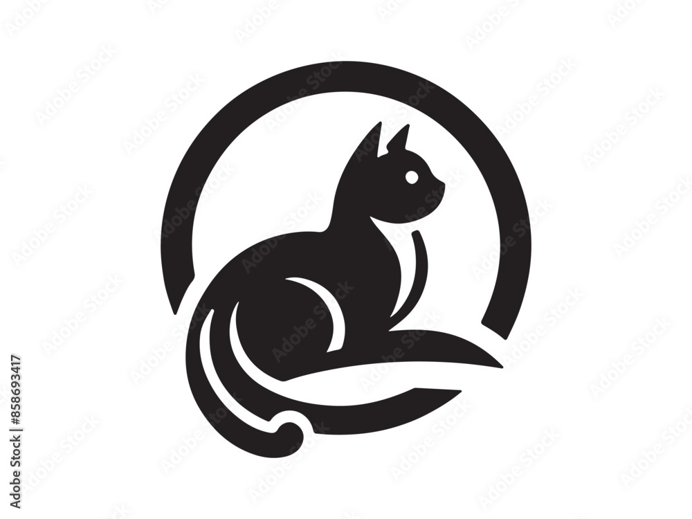 illustration of a cartoon cat illustration of a cartoon cat