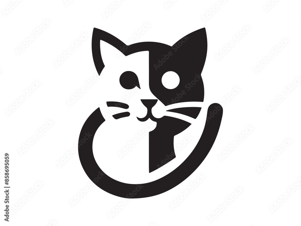 Fototapeta premium cat with a eyes