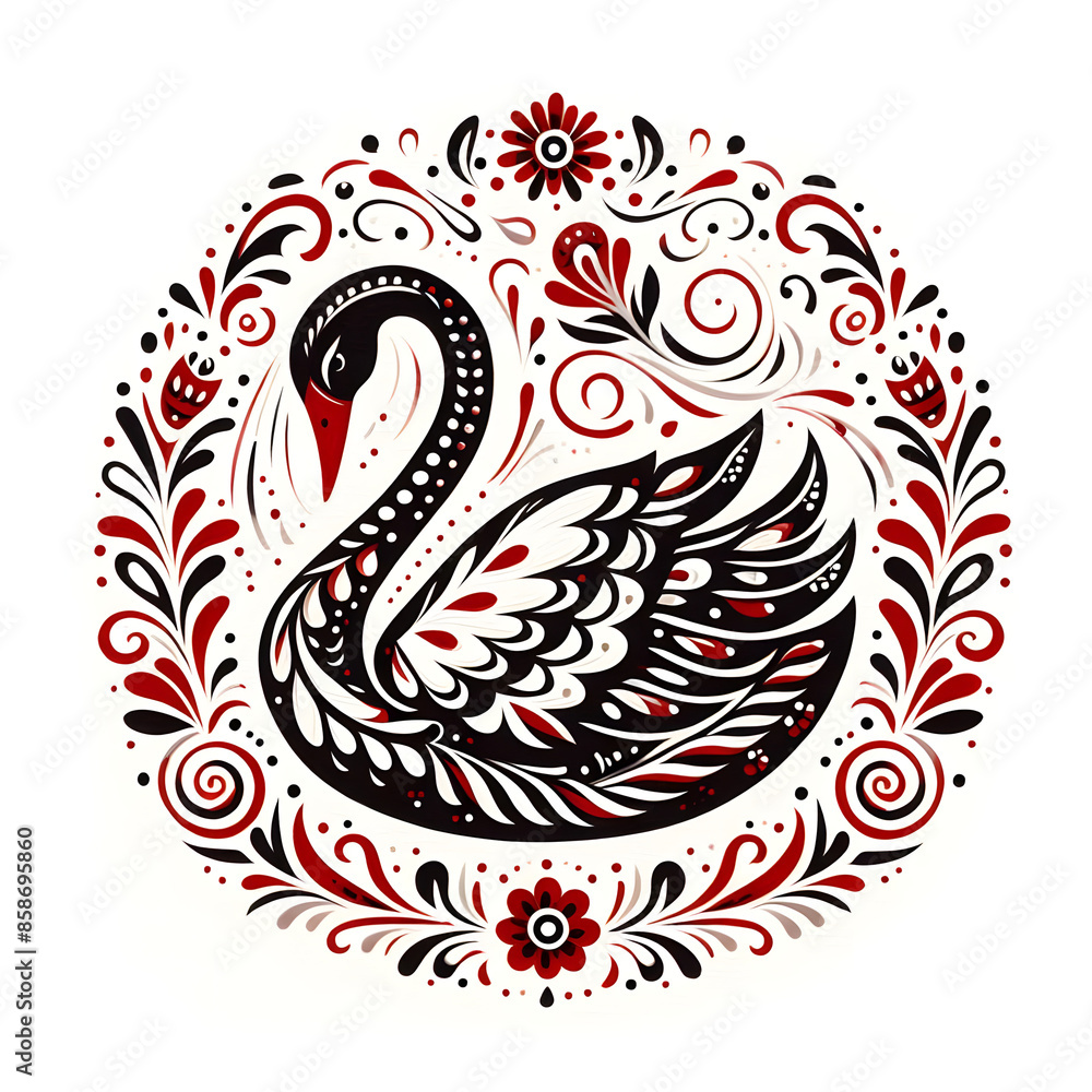 Swan floral Swan floral