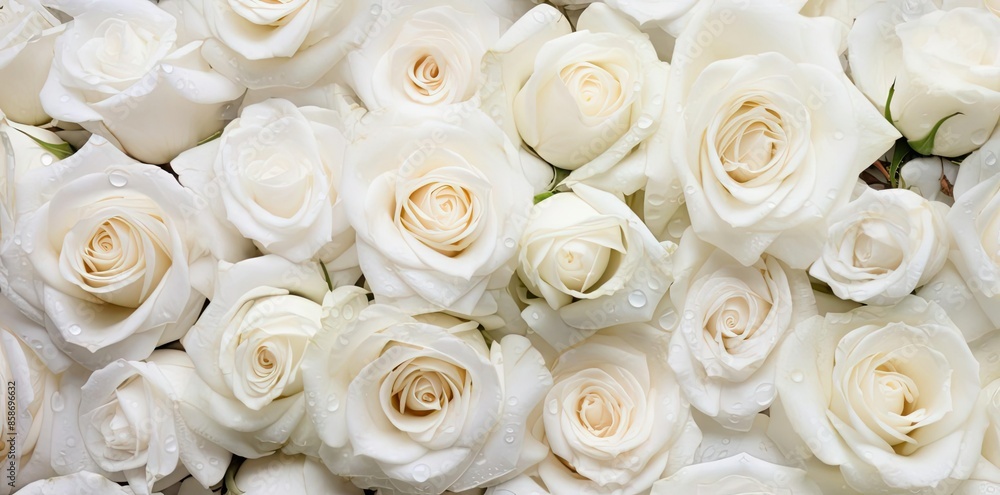white roses background with a lot of white flowers white roses background with a lot of white flowers