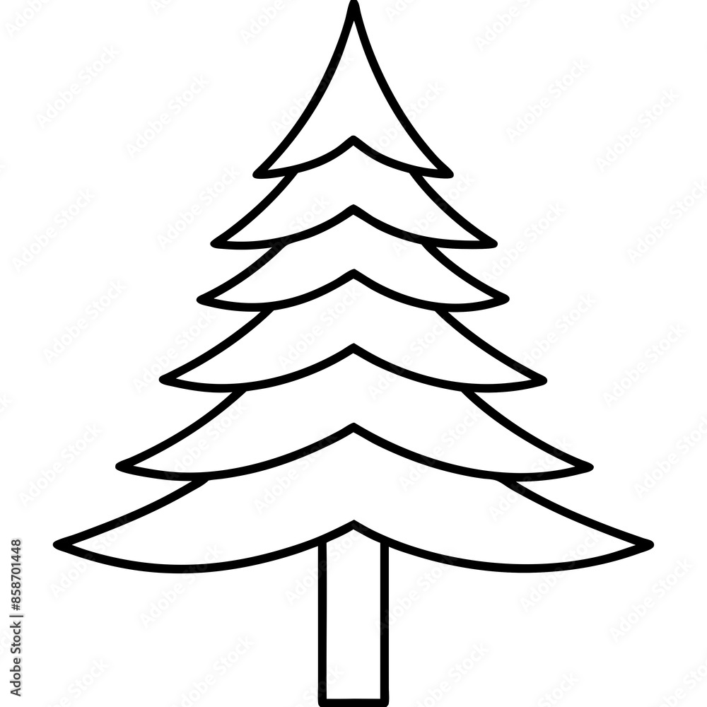 Obraz premium christmas tree vector