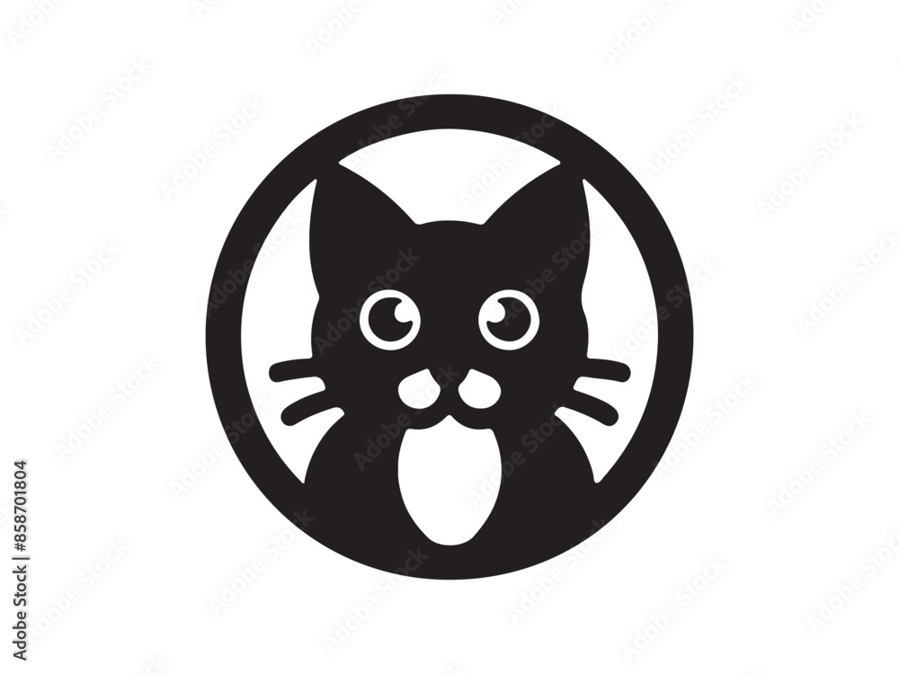 Cat logo design icon symbol vector template Cat logo design icon symbol vector template