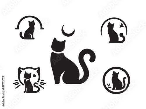 set of black cats