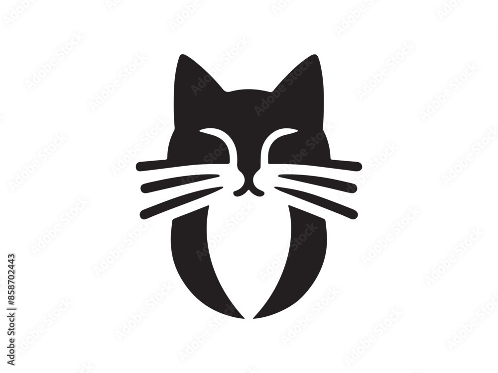 Obraz premium Cat logo design icon symbol vector Illustrations
