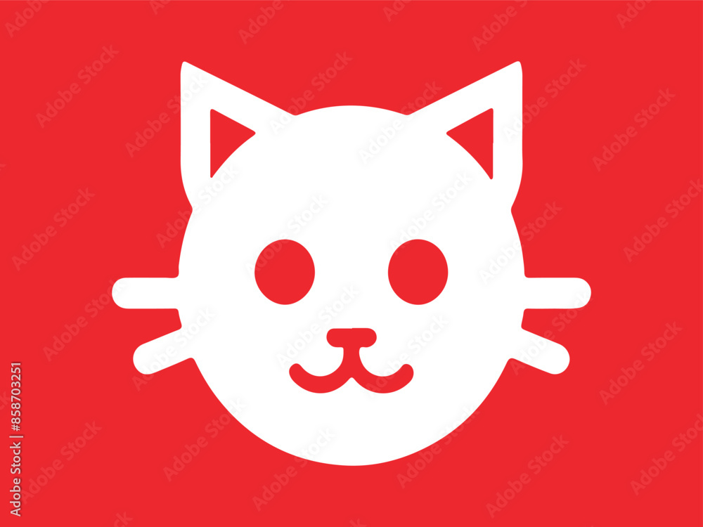 Cat logo design icon symbol vector Illustrations Cat logo design icon symbol vector Illustrations