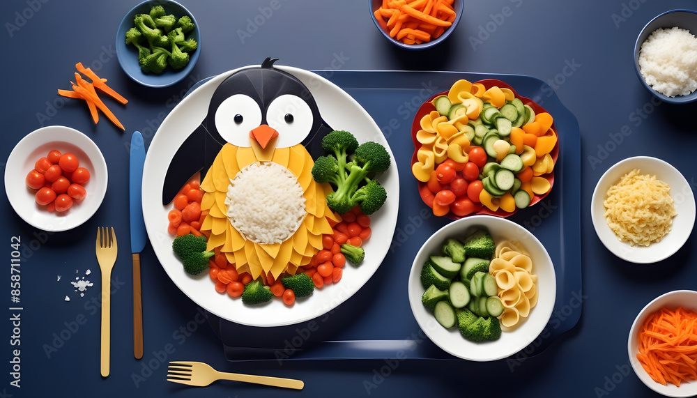 Food vegetables for kids children of animal penguin concept creative 9 Food vegetables for kids children of animal penguin concept creative 9