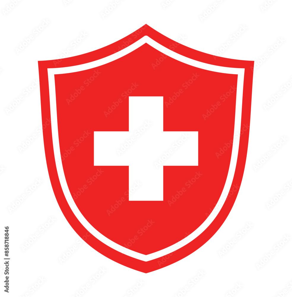 Cross Shield Icon- High-Quality Vector Graphics Cross Shield Icon- High-Quality Vector Graphics