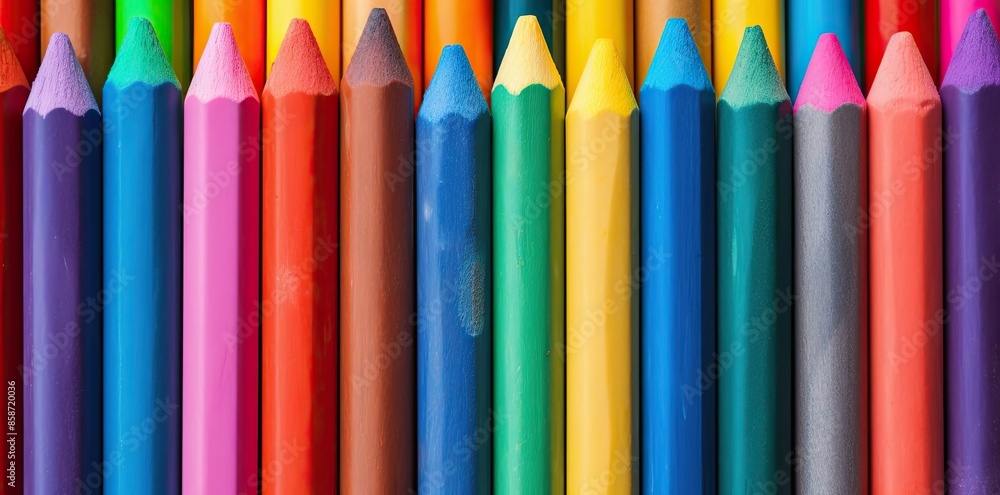 crayon background with a variety of colored pencils crayon background with a variety of colored pencils