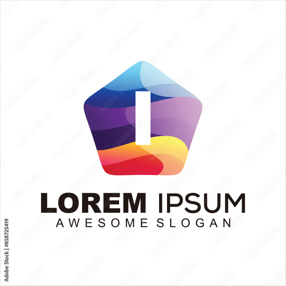 modern logo icon letter i modern logo icon letter i
