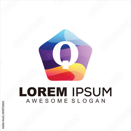modern logo icon letter q Free Download modern logo icon letter q - GFXLoad