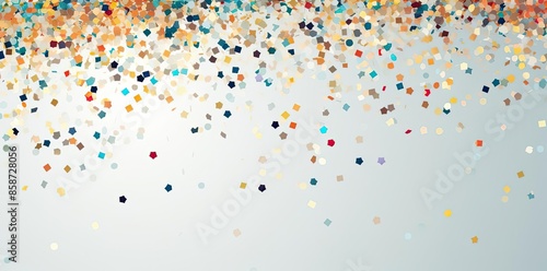 transparent background confetti in the air a colorful array of confetti floats in the air, creating a festive and celebratory atmosphere