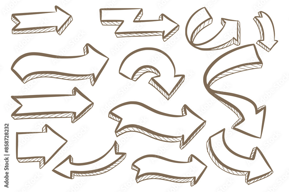 Modern different arrow set design