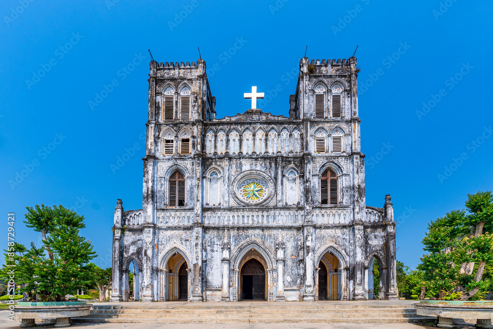 Mang Lang Church, the oldest church in Vietnam. The church was built in 1892 in gothic style.