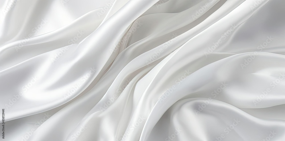 white silk background with a lot of folds white silk background with a lot of folds